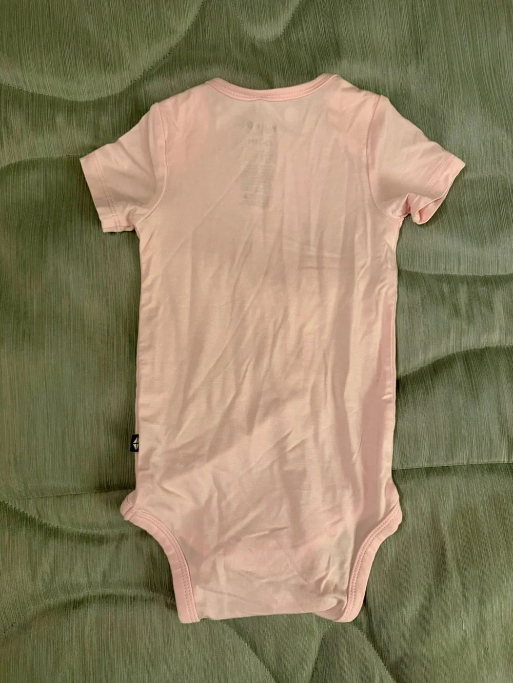 NWT Kyte BABY Light Pink 'SEASIDE' Short-Sleeve Bodysuit